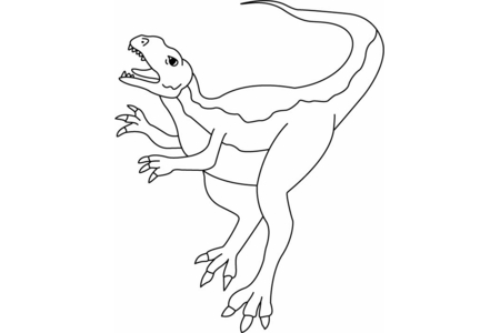 Coloriage Gasosaurus – 10doigts.fr